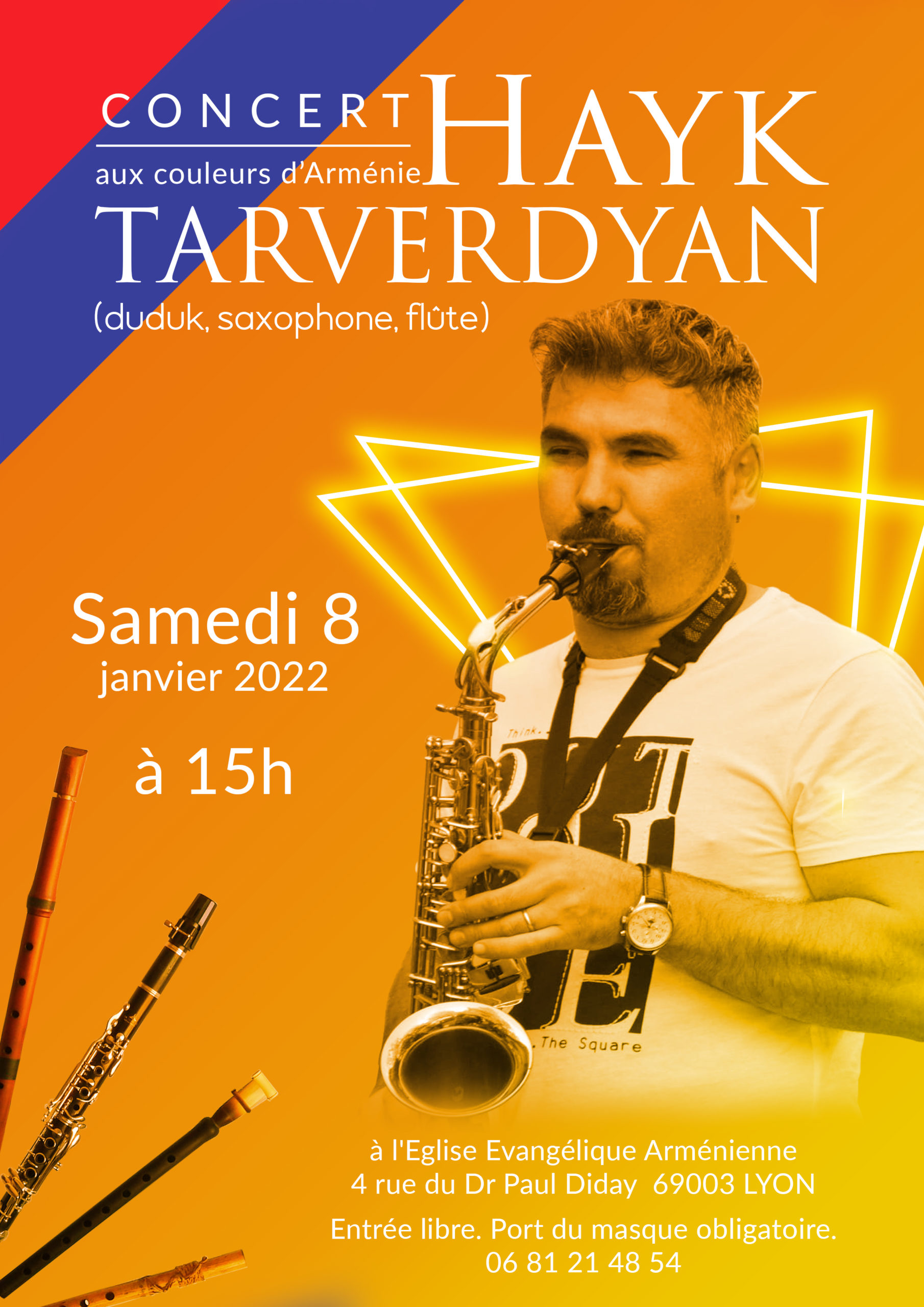 Concert Hayk Tarverdyan - Samedi 8 Janvier 2022 à 15h